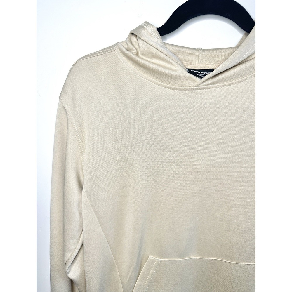 Tony Hawk Boys Hoodie L 14/16 Tan Beige Tech Fleece Pullover Skater Streetwear - Picture 5 of 14